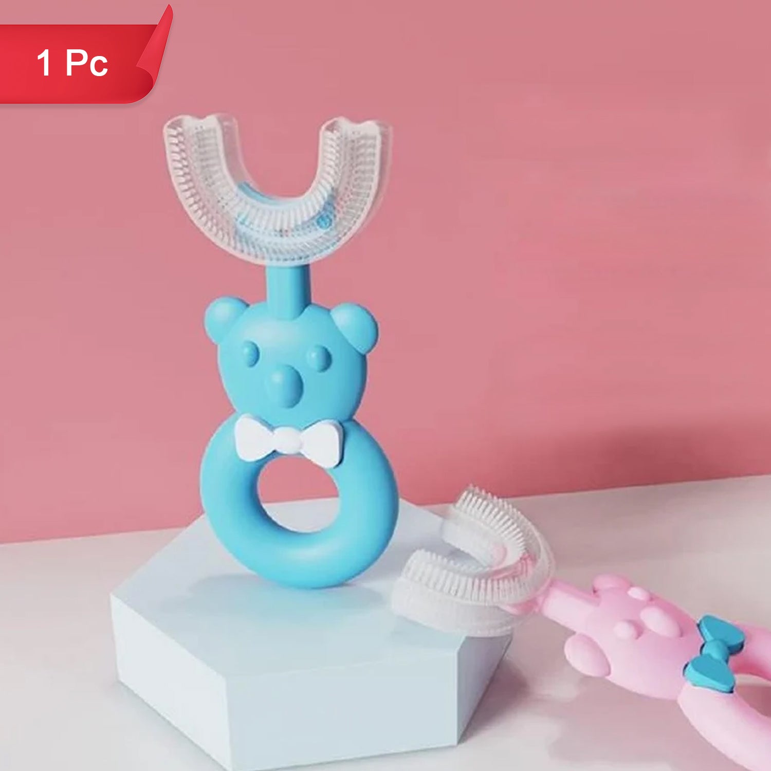 Baby Bear U-shaped Toothbrush Silicone Brush Head (1 Pc) Baby Bear U-shaped Toothbrush Silicone Brush Head (1 Pc)